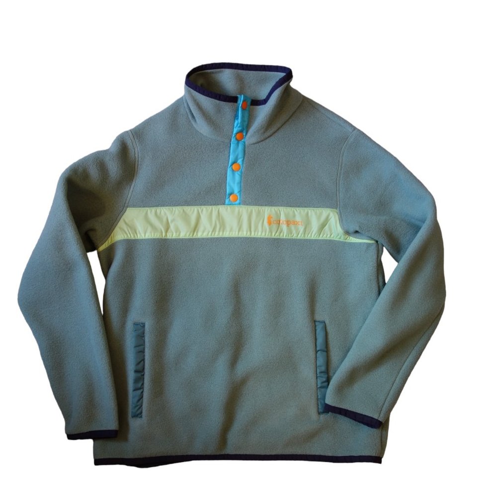 NWT Cotopaxi Teca Fleece Pullover, Graze Lightly Green / Blue, Womens Large
